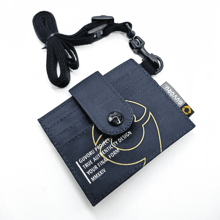 Dompet Kartu Pria Waterproof Roots Cardholder Dompet Kalung kartu anti-air dompet cardholder NAVY 2
