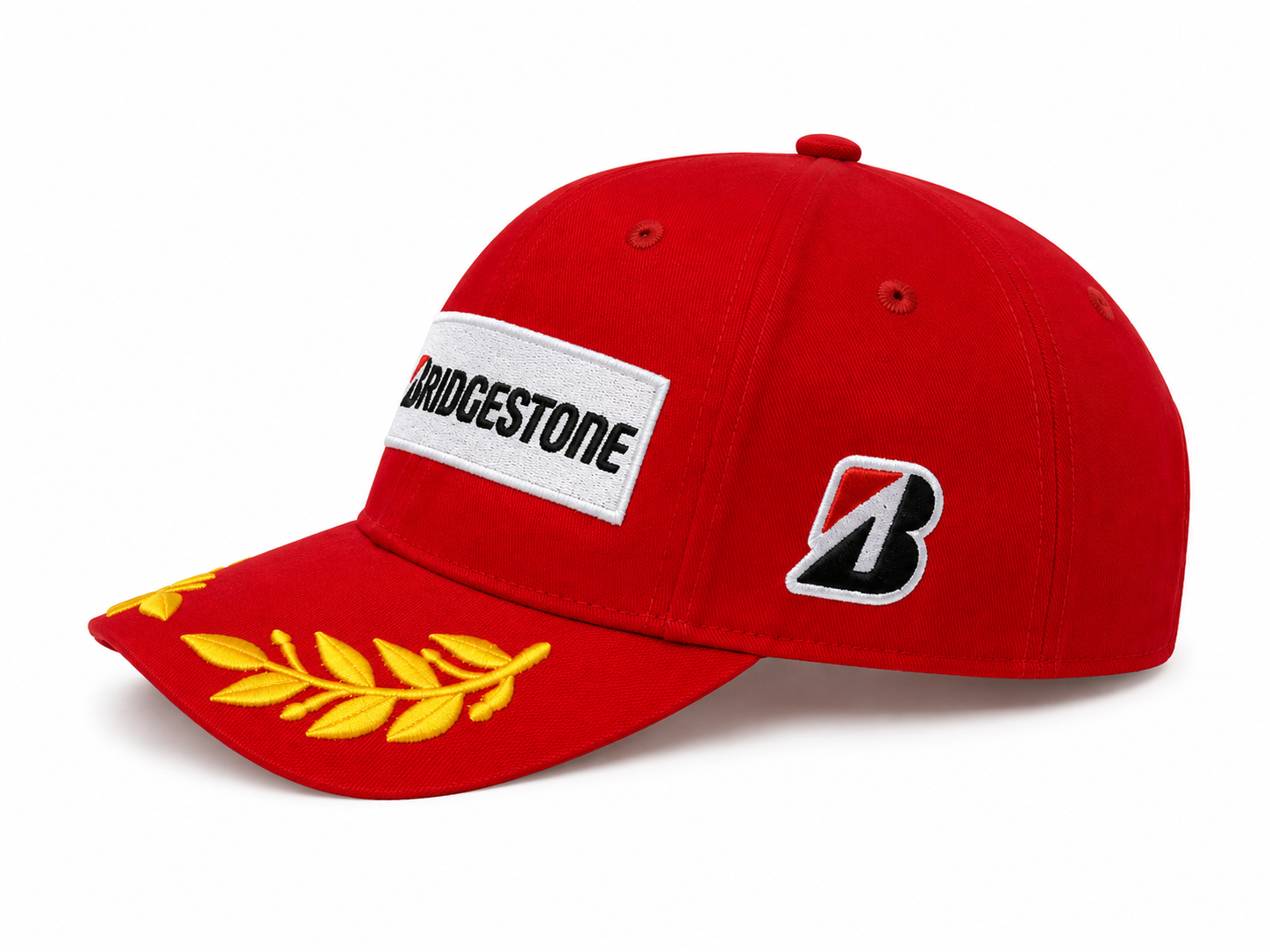 Red Bridgestone Baseball Cap (Tampak Samping)